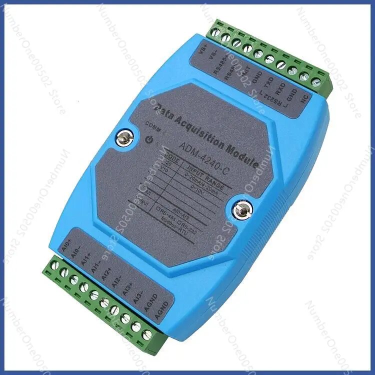 ADM-4240S-C 4-канальный аналоговый модуль сбора данных 4-20 мА 0-10 В от 0-20 мА до 485 текущее напряжение Modbus RTU, 0-10V