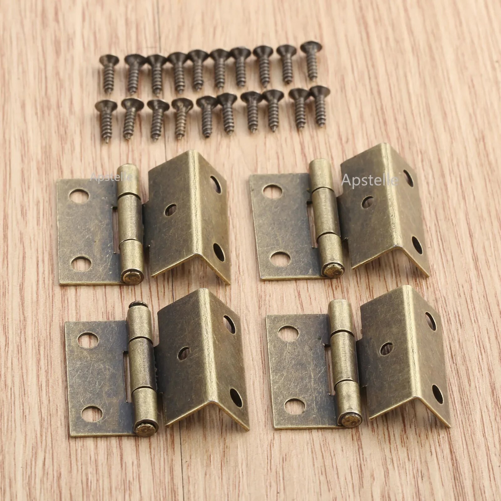 Мебельные петли винтажные 4 шт Bronze-4Pcs 25-15-12