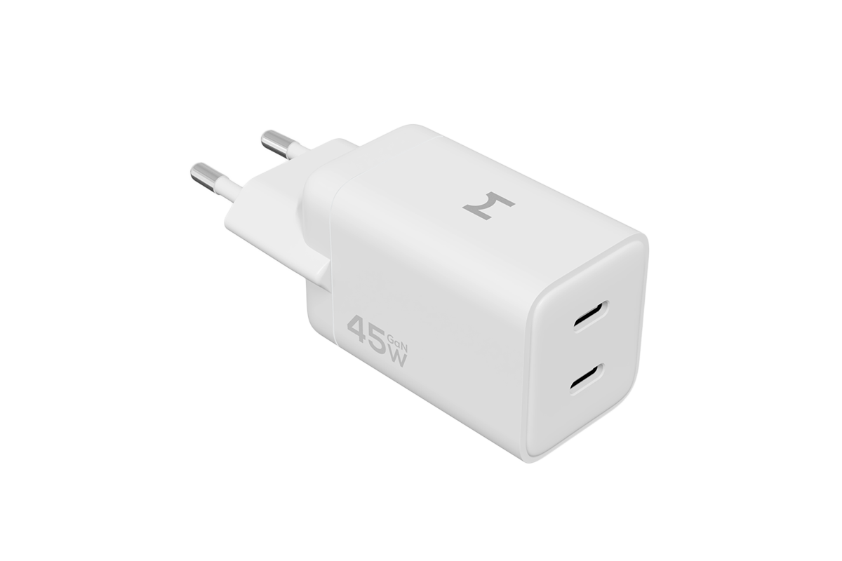 Cетевое ЗУ Magssory Nano Pro 45W GaN, белое