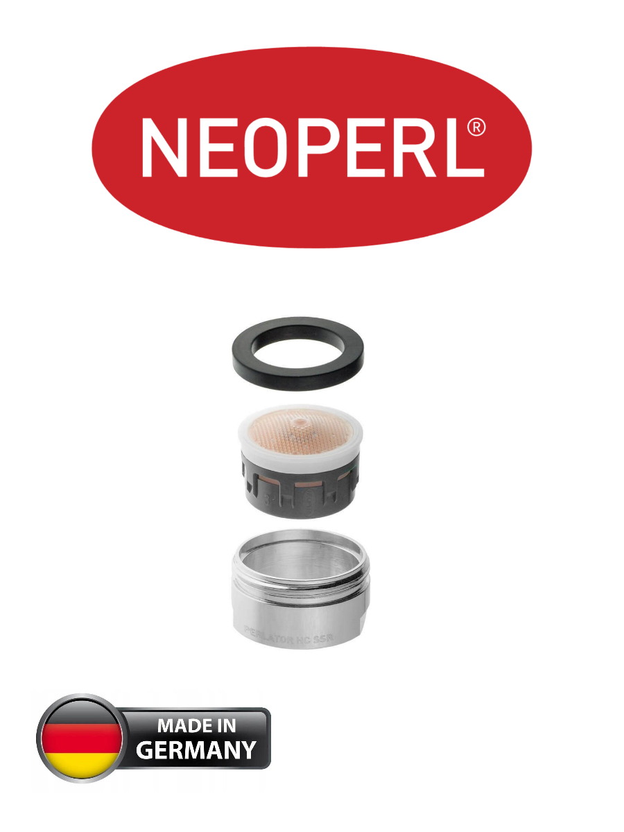 Аэратор Neoperl Perlator Германия M24x1 кухня, ванна, умывальник, хром — фото 1