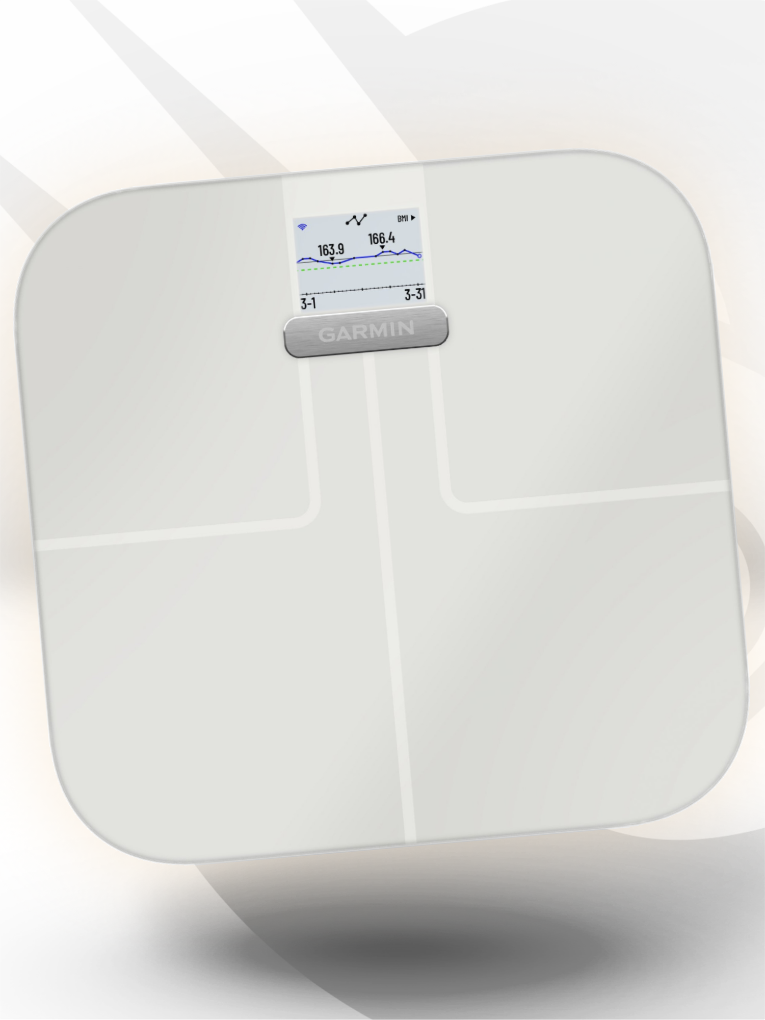 Умные весы Garmin Index S2, Bluetooth, белый, с приложением Garmin Connect