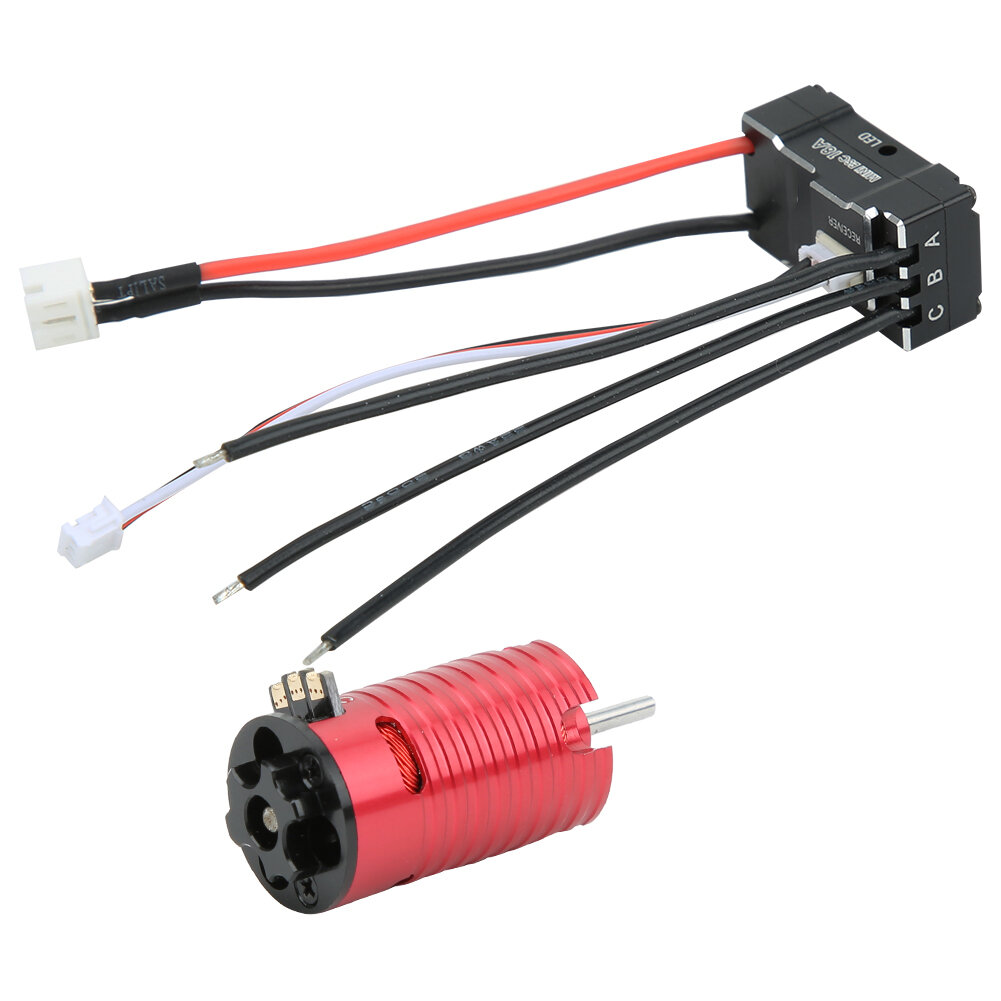 Мотор 1410 Brushless 18A Черный ESC RC Запасная часть (Красный 3500KV) для замены