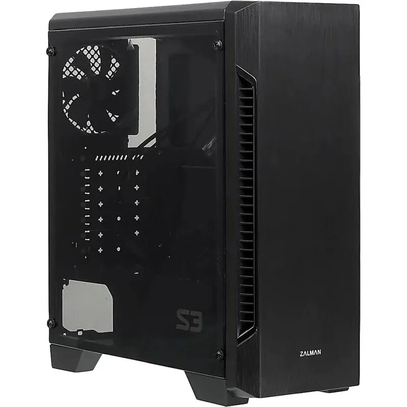 Корпус Zalman S3 ATX Mid Tower, ATX, без БП 2126607 S3 black