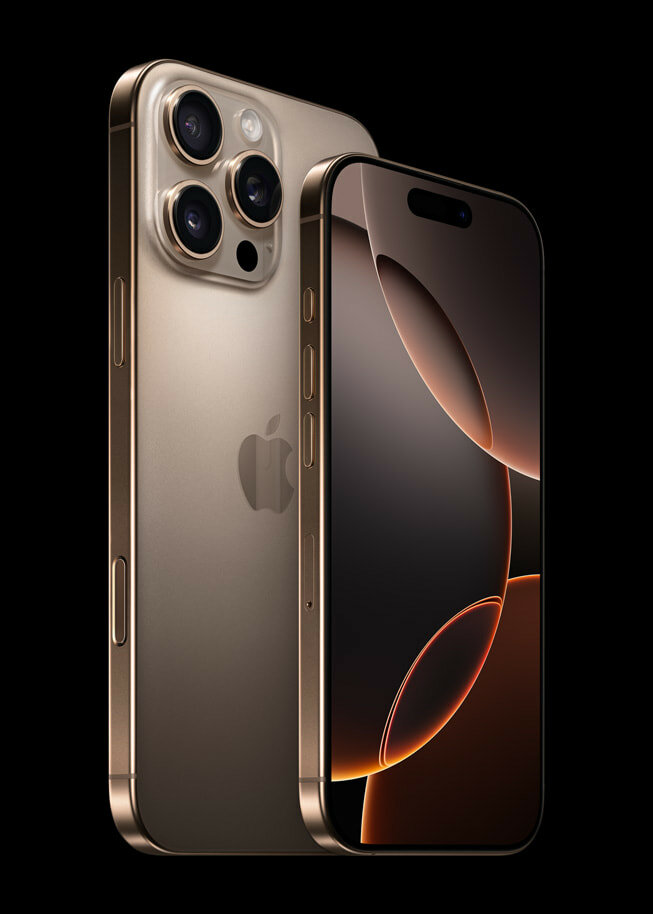 Смартфон Apple iPhone 16 Pro max 256 GB, Desert titanium, DualSim/sim, OLED, NFC — фото 1