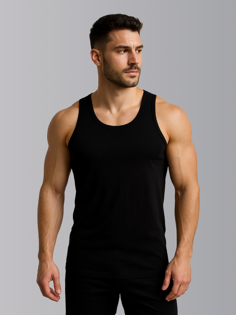 Майка-слинг, размер 2XL, черый — фото 1