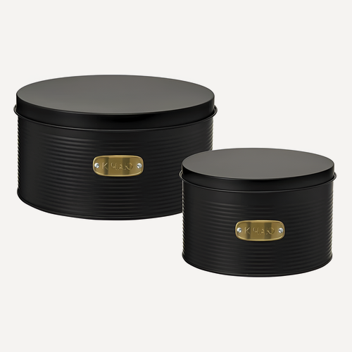 Изображение товара Набор банок для хранения сладостей Smart Solutions, графит, 2 шт.