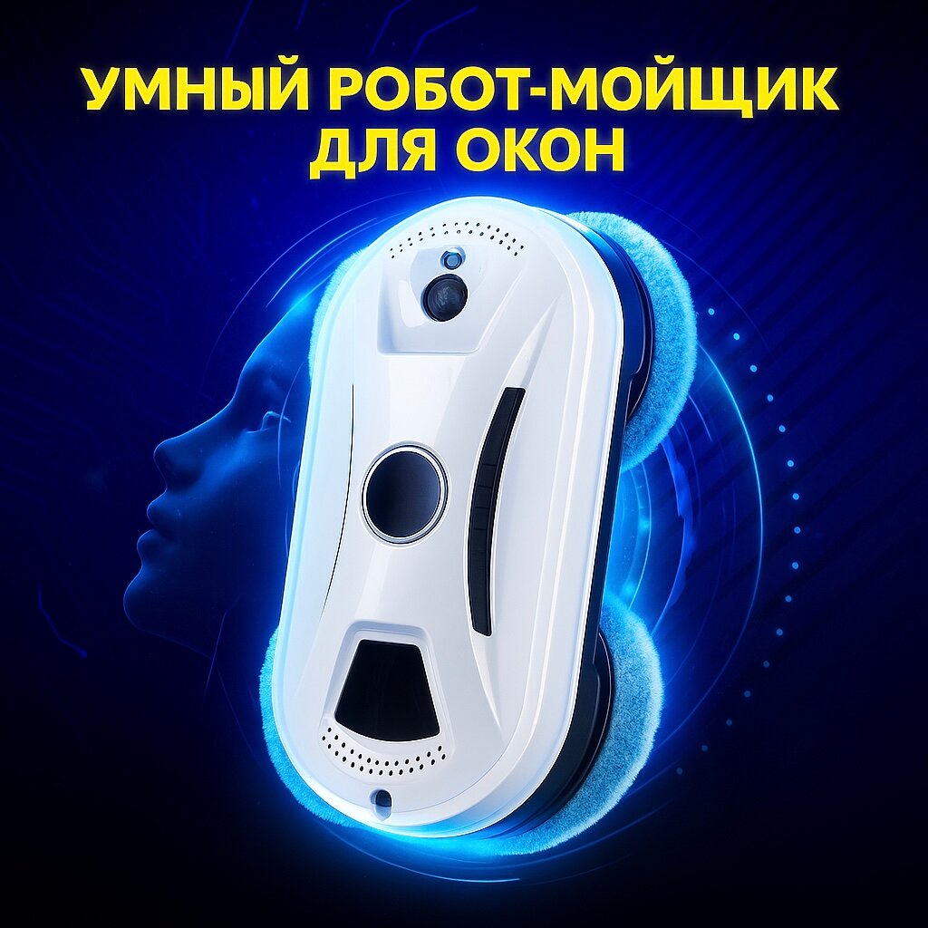 Робот стеклоочиститель, робот мойщик окон и зеркал lastimi белый — фото 1
