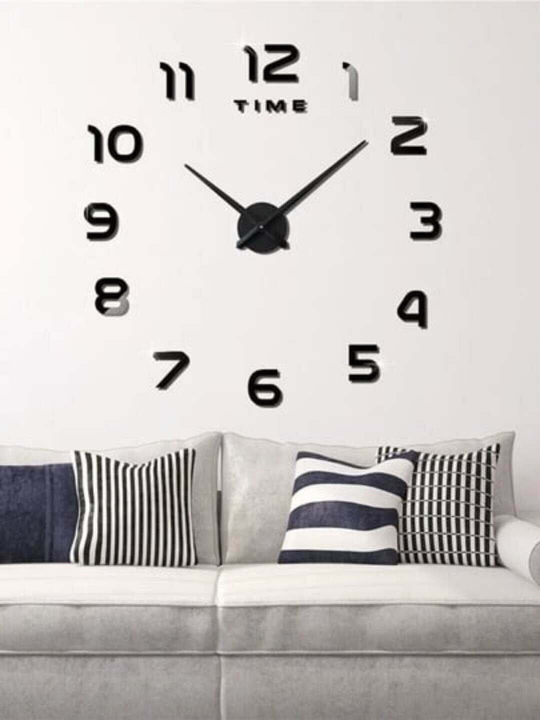 3D-часы высокого качества и выглядят великолепно. Они придадут вашему дому современный вид и красоту. Размер изделия 130см-130см. — фото 1