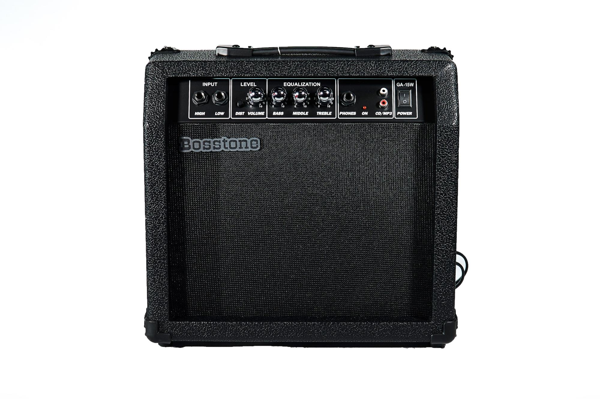 Bosstone GA-15W V.2 Black Гитарный усилитель: Мощность - 15 Ватт Динамик 8"