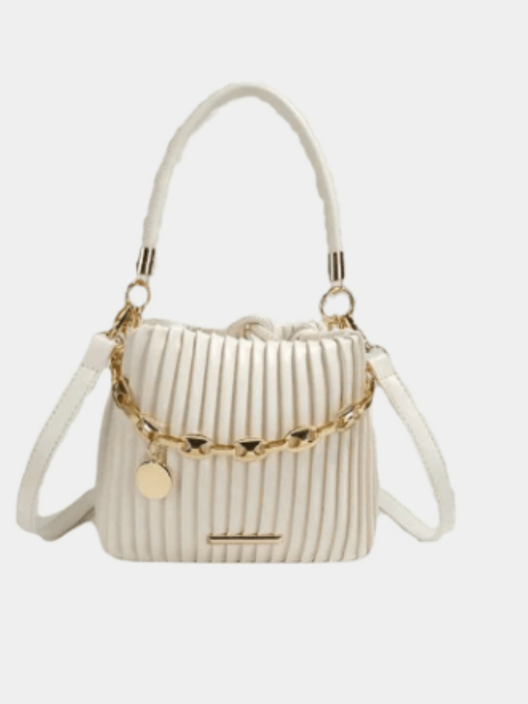Сумка  Pleated Luxe Mini, белый
