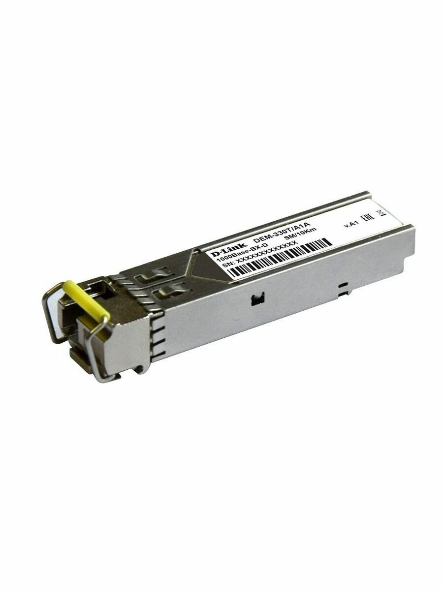 Трансивер D-link DEM-330T/10KM/A1A, 1 порт 1000Base-BX-U (Tx:1550 нм, Rx:1310 нм)