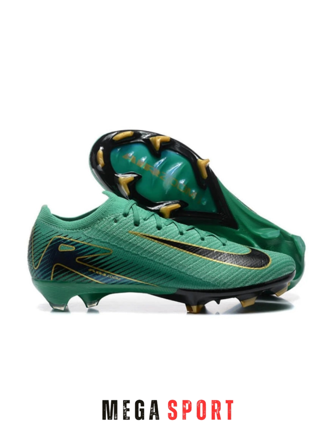 Бутсы , размер 39, зеленый/черный