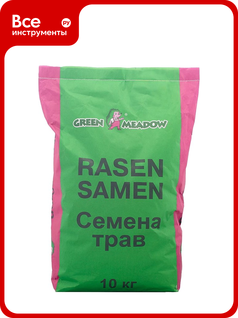 Семена GREEN MEADOW Декоративный газон для глинистых почв 10 кг 4607160330624