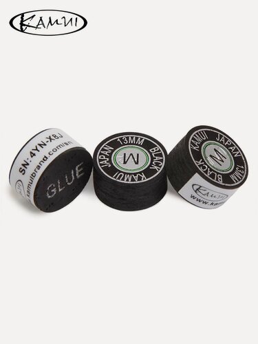 Изображение товара Наклейка для кия Kamui Black 13 мм Medium, многослойная, 1 шт.