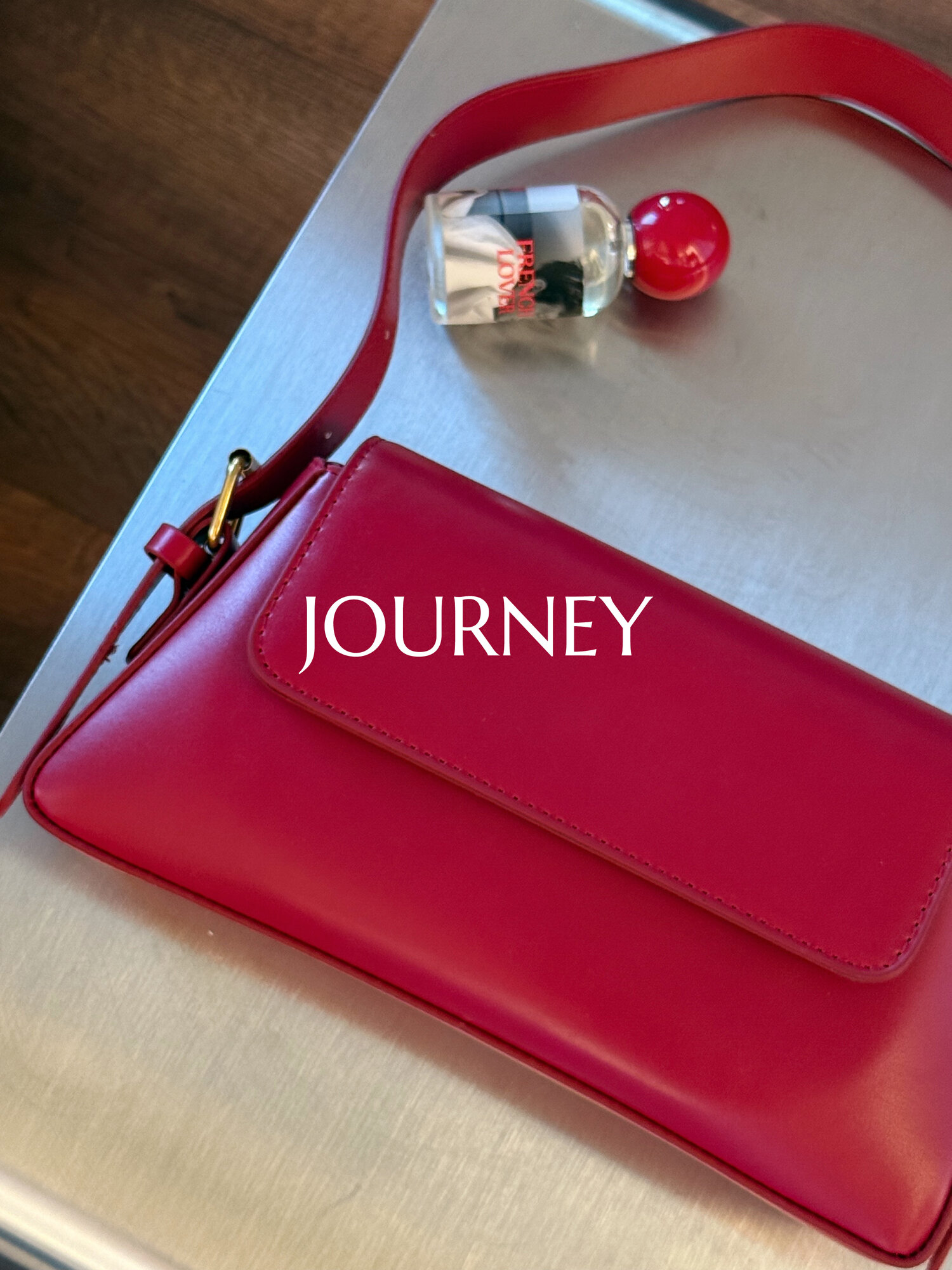 Сумка кросс-боди Journey, фактура гладкая, красный
