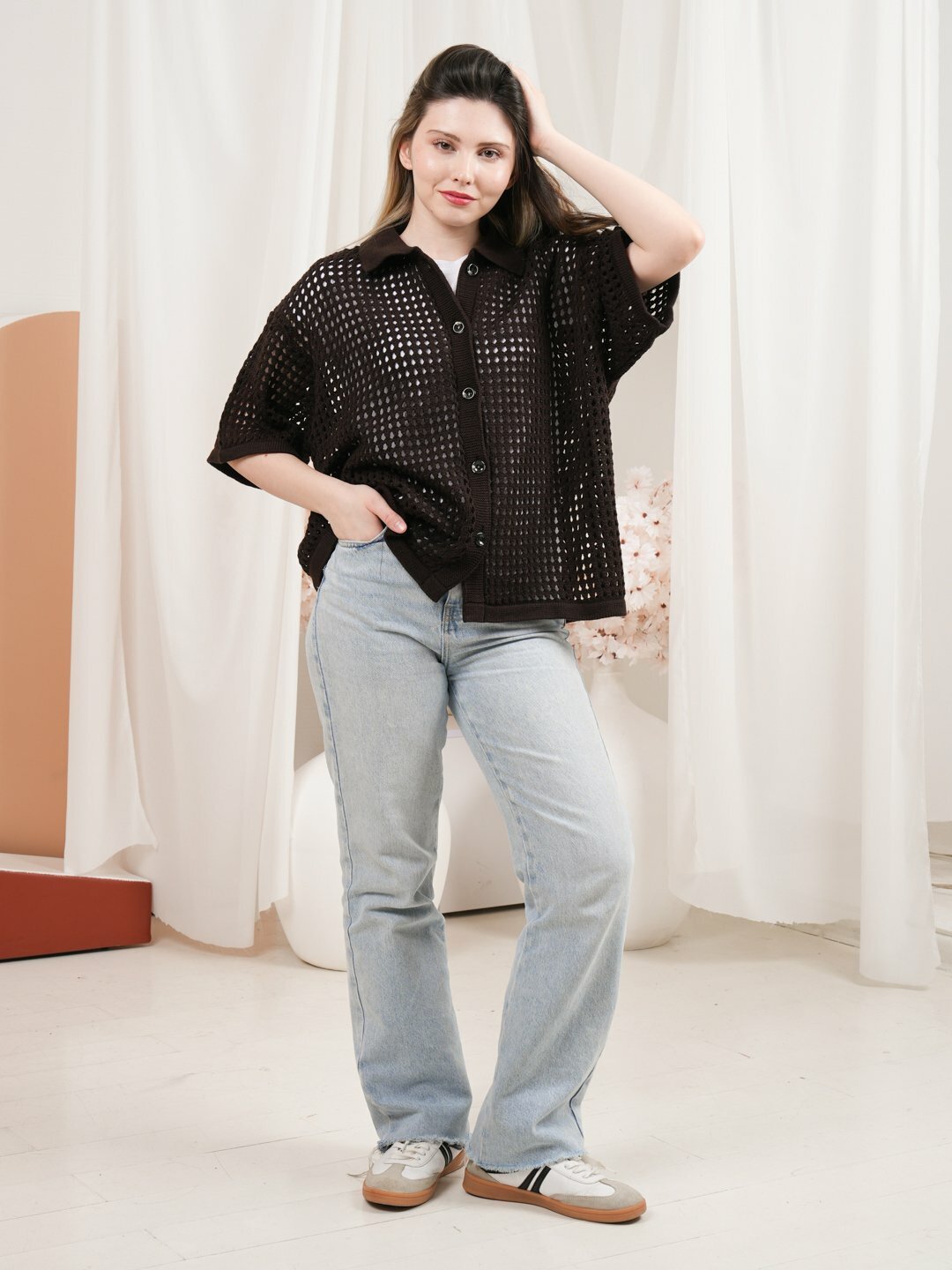 Кардиган Didov TRIKO 2452, размер 48-52, Шоколадный — фото 1