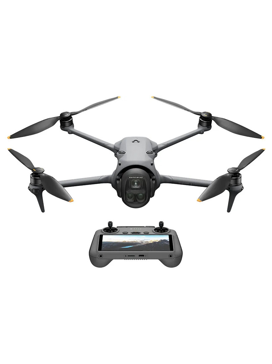 Квадрокоптер DJI Mavic 4 Pro с пультом DJI RC 2, 100 МП камера, 3 объектива, серый
