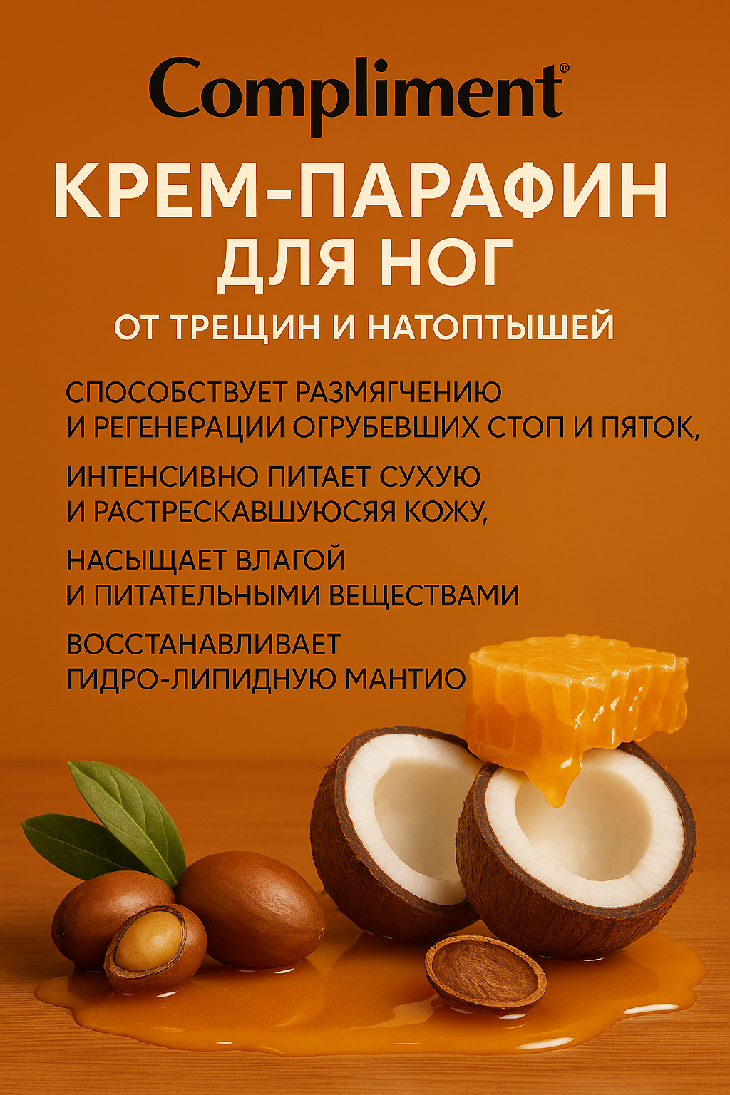 Изображение Compliment Маска-парафин для ног от трещин и натоптышей 80мл