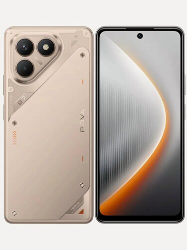 Изображение товара Смартфон Tecno POVA 7 Neo, память 8/256GB, 2 nano-sim, цвет коричневый