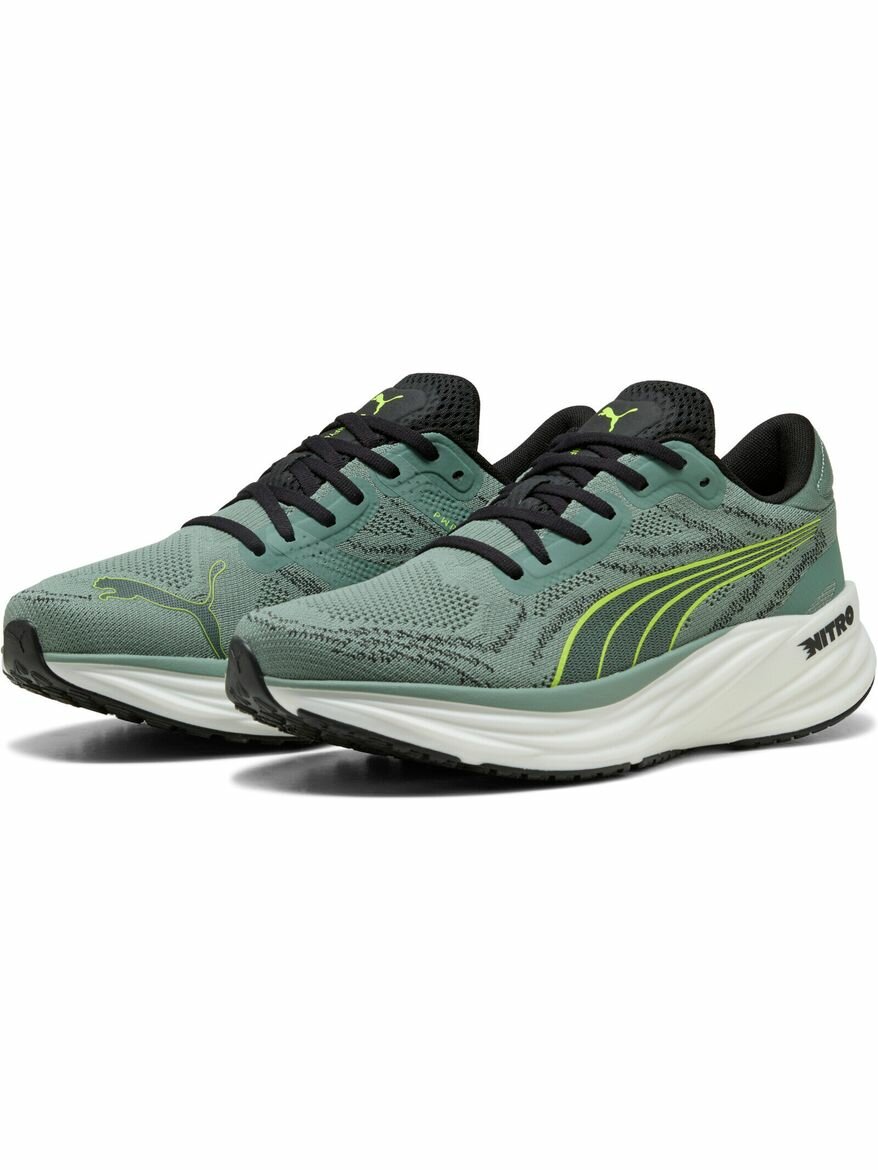 Кроссовки PUMA Magnify Nitro 2, полнота F, размер 8,5 UK, зеленый,