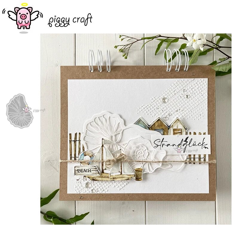 Металлические штампы для скрапбукинга морские ракушки