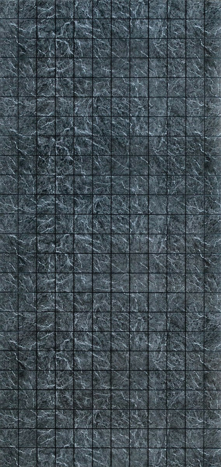 Стеновая панель Стильный дом МДФ 1220x2440x3 мм черный дымчатый глянцевая рельефная