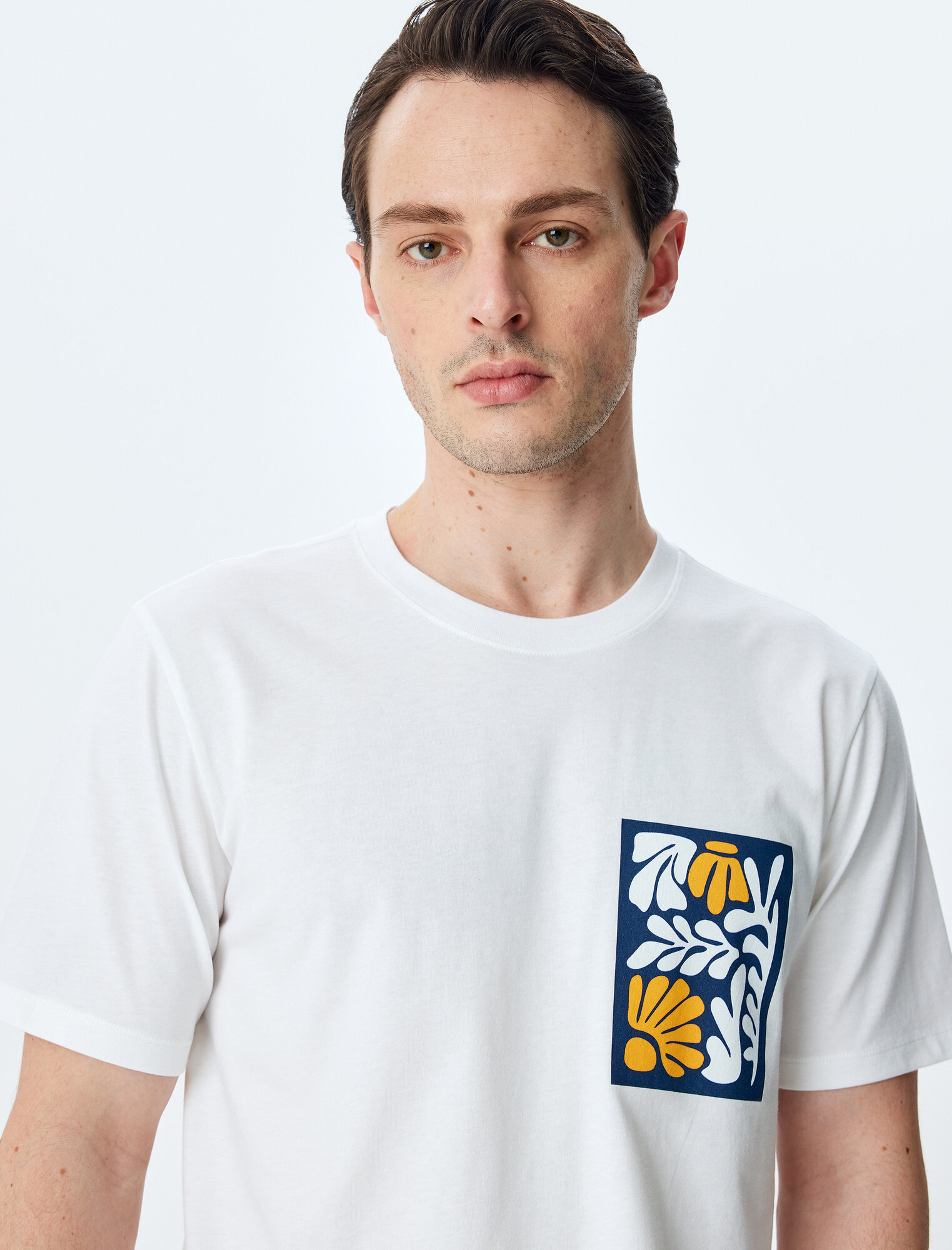 Футболка KOTON, размер L, белый — фото 1