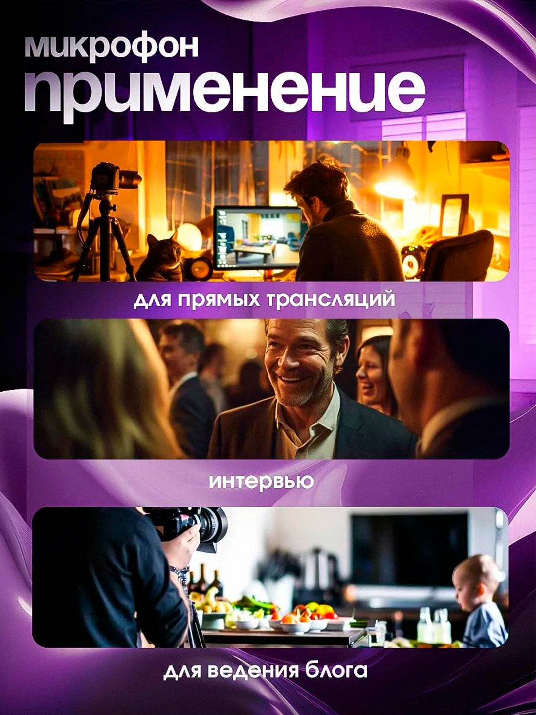 Микрофон для телефона, беспроводной, петличка для iPhone и Android, модель K8/K9