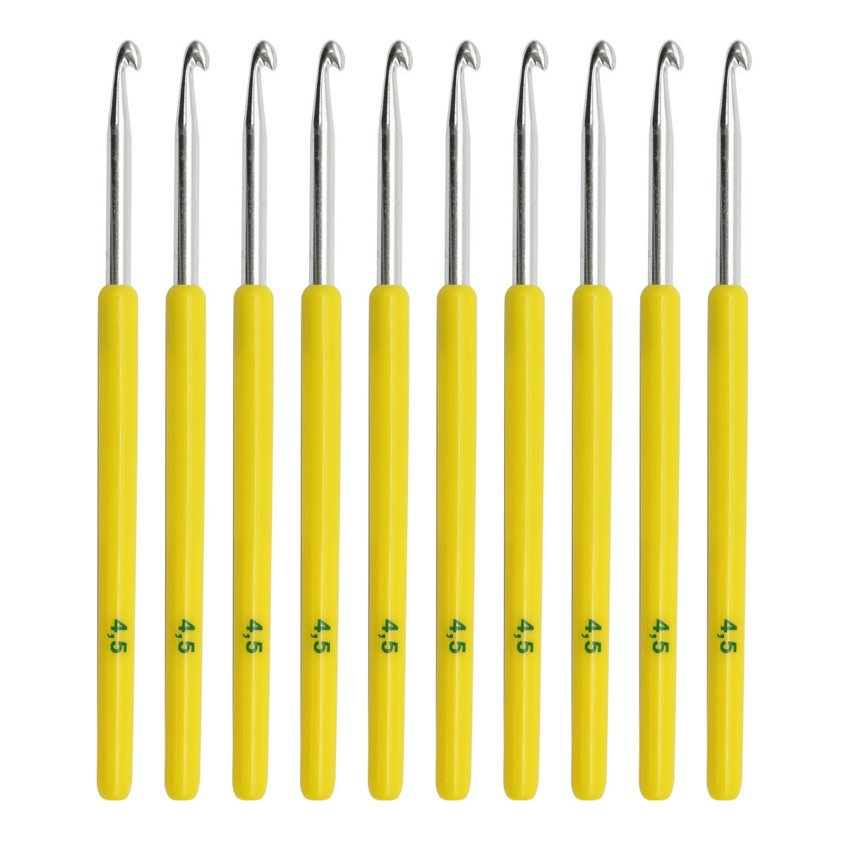 Крючки для вязания 4,5 мм с пластиковой ручкой, Айрис, 0332-6000, 10 шт (упак)