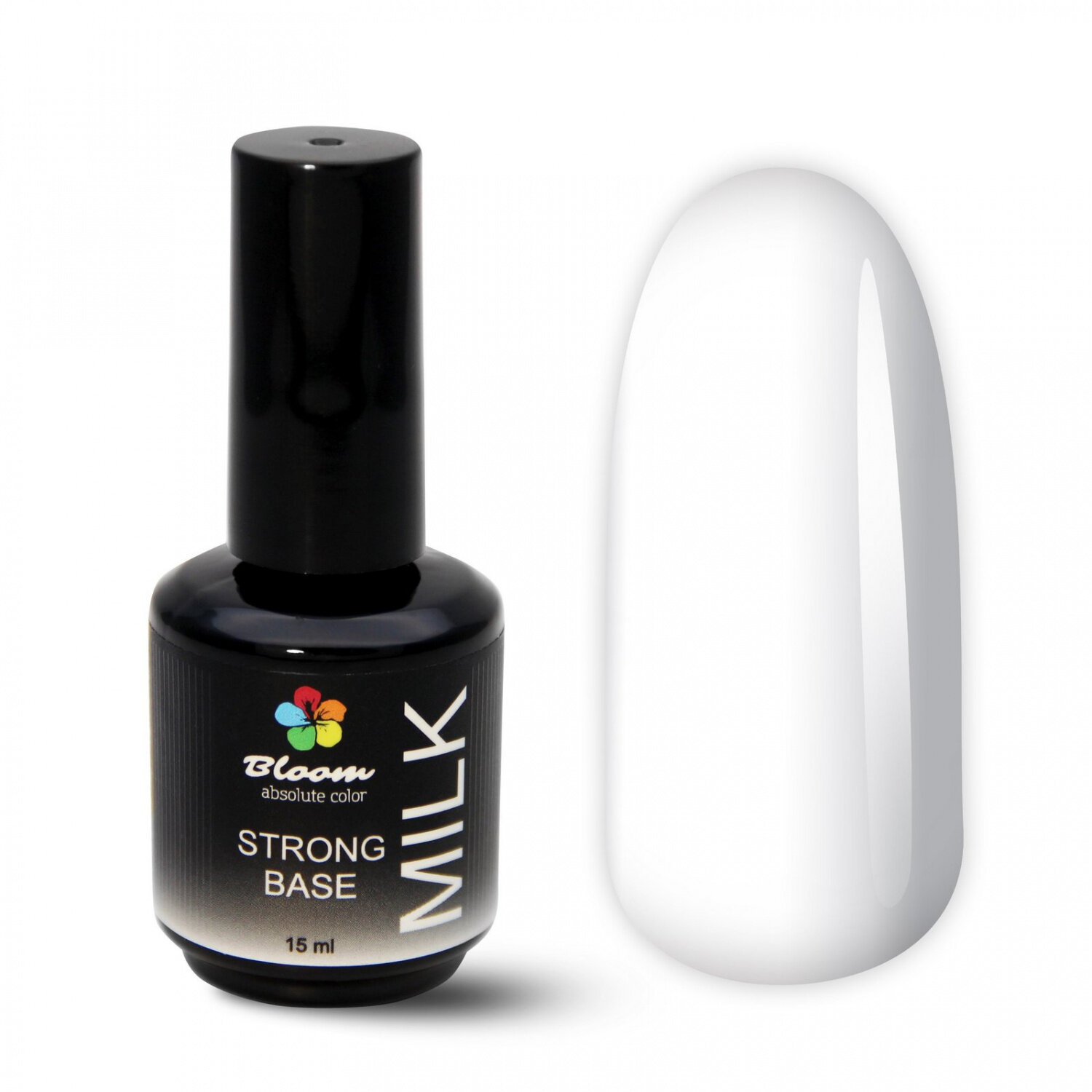 Жесткая база для гель-лака Bloom Strong base cover MILK 15 мл