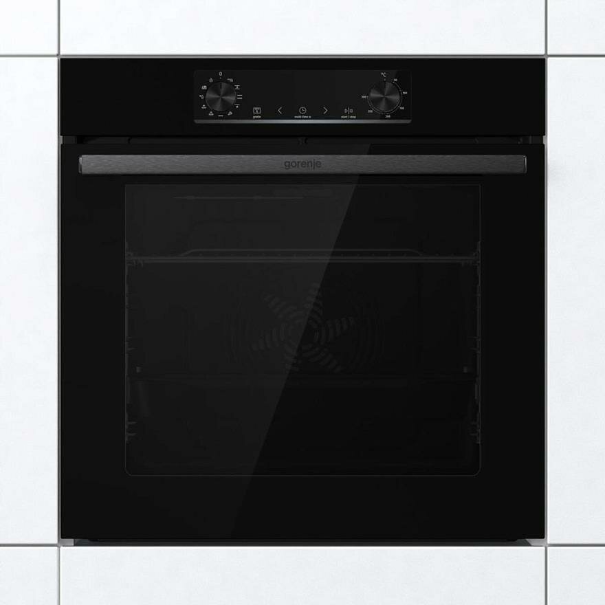 Обзор: Электрический духовой шкаф GORENJE BO6735E05B, с грилем, с конвекцией, объем 77 л, черный