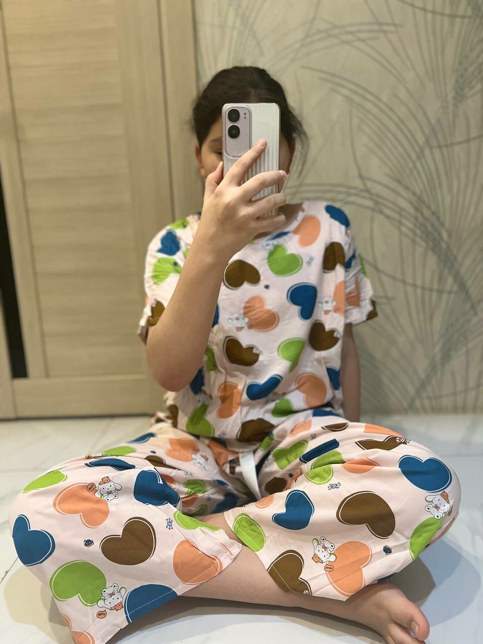 Пижама  Home wear, размер XL, розовый принт