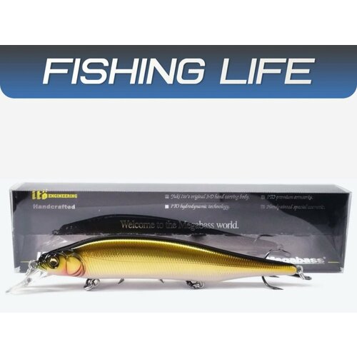 Воблер Megabass ITO SHINER 115SP (суспендер, 115мм, 14гр) - WAKIN GOLDEN SHINER