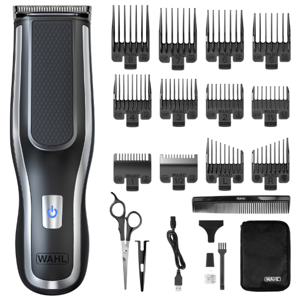 Машинка для стрижки Wahl Self-Clip, Global, автономное питание, 150 мин, чёрно-серая — фото 1