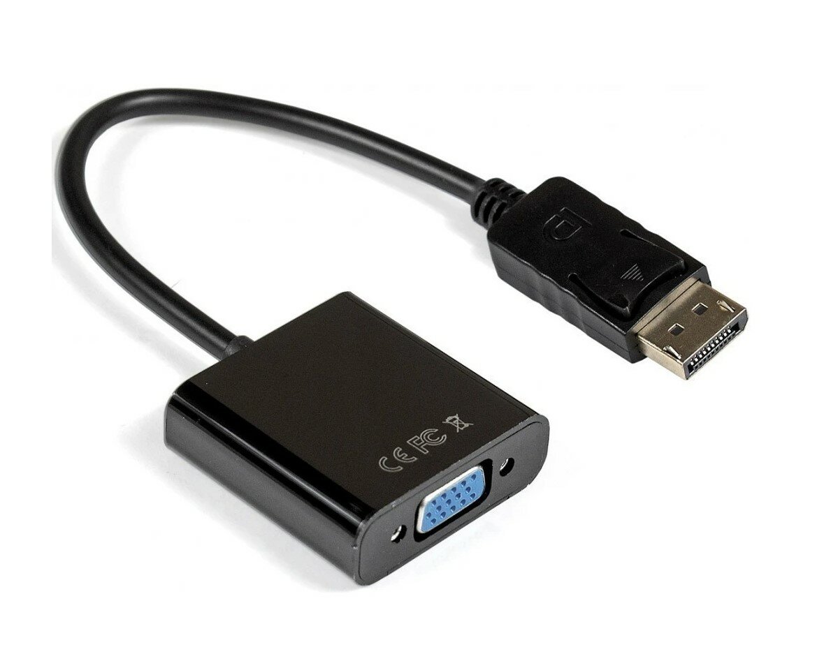 Переходник DisplayPort (M) - VGA (F), 0.15м, ExeGate EX-DPM-VGAF-0.15 EX284910RUS
