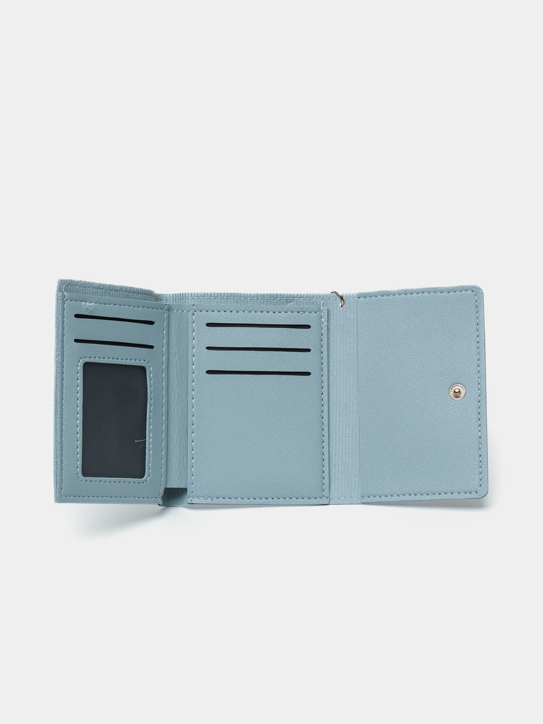 Кошелек , фактура гладкая, голубой — фото 1