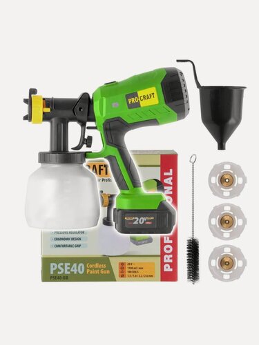 Изображение товара Аккумуляторный краскопульт Pro-Craft PSE40bb (Без АКБ)