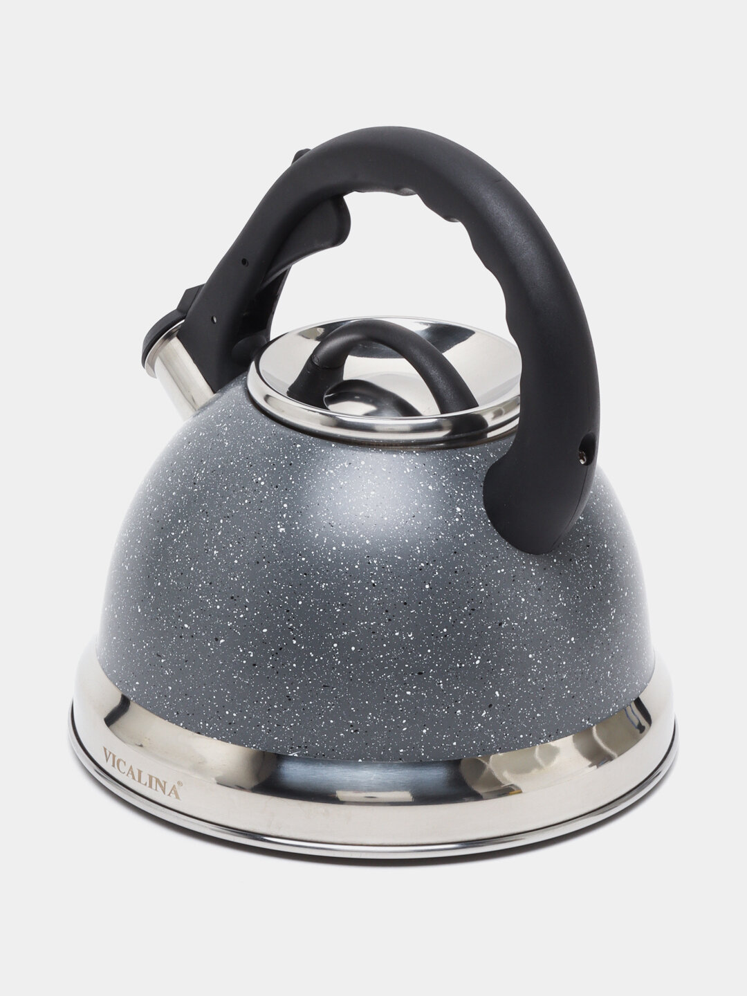 Чайник со свистком Zepter для всех типов плит, металлический, 3,2 литра, серый — фото 1