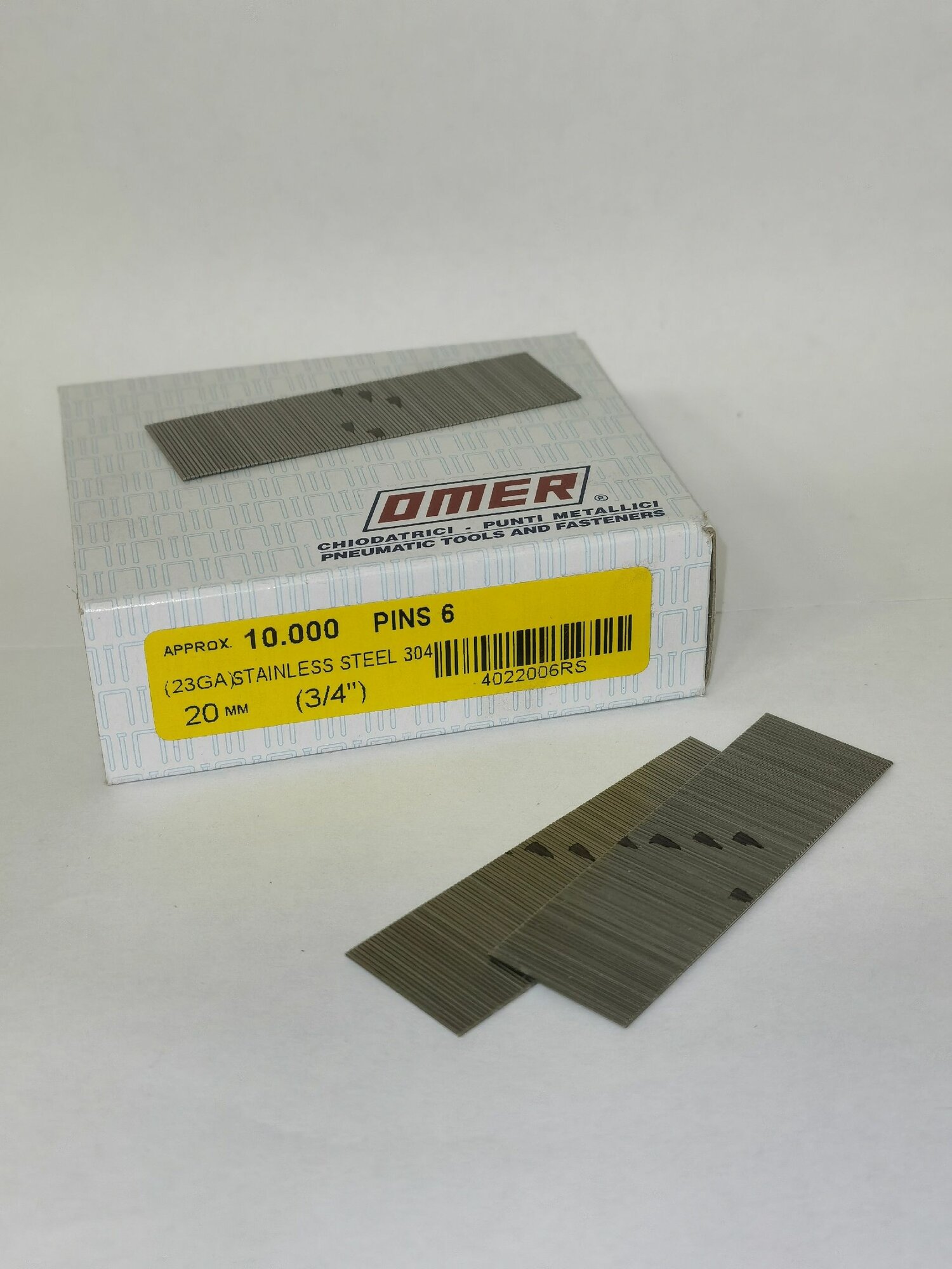 Микрошпилька 6/20 нержавейка Omer, 23GA