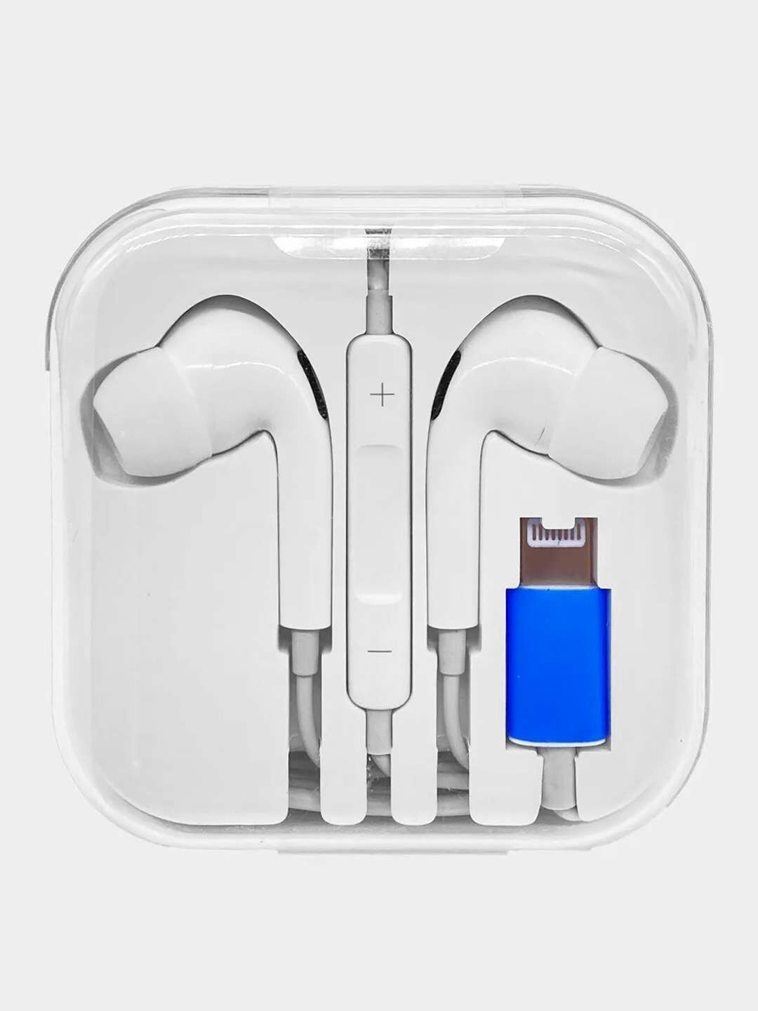 Проводные наушники bluetooth для iPhone вакуумные, белого цвета.