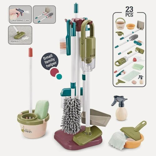 Изображение товара Набор для уборки детский, с пылесосом и аксессуарами, для девочек и мальчиков