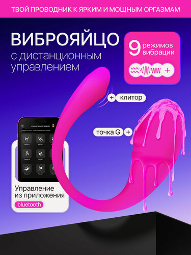 Изображение товара Вибратор для женщин Виброяйцо премиум-класса. С Bluetooth приложением, зарядка от USB. Секс игрушка для пар