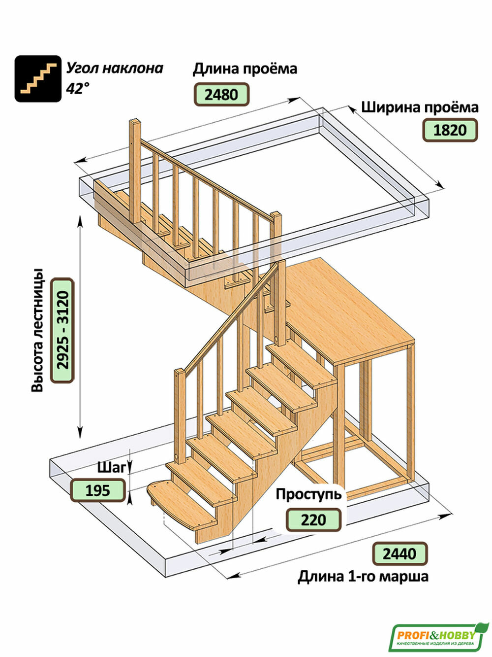 Монолитная бетонная лестница