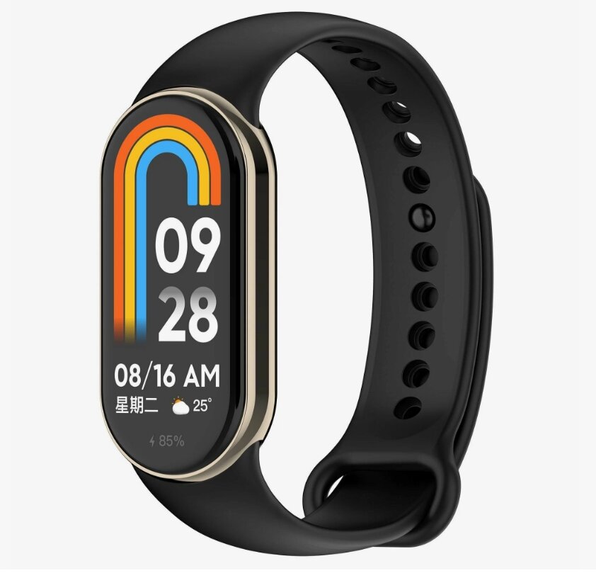 Смарт-браслет Xiaomi Mi Band, чёрный, 162", IP68, 140 ч работы, время зарядки 1 ч