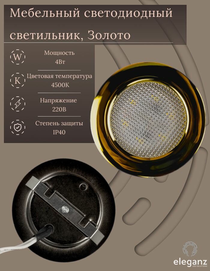 Светильник мебельный 