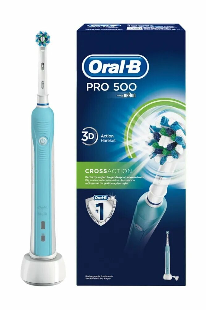Oral-B Электрическая зубная щетка PRO 500 CrossAction