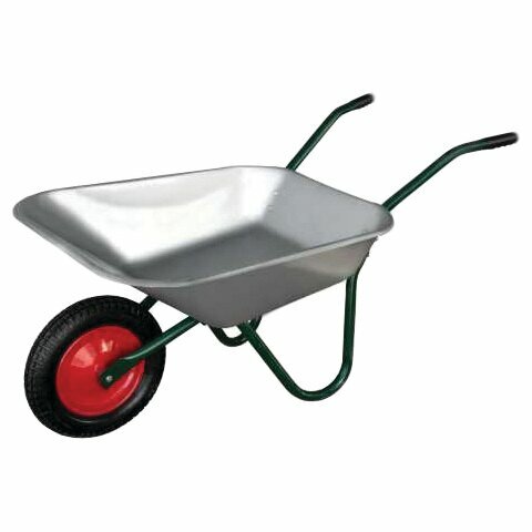 Тачка одноколесная садовая Korona 65 л пневматическое колесо