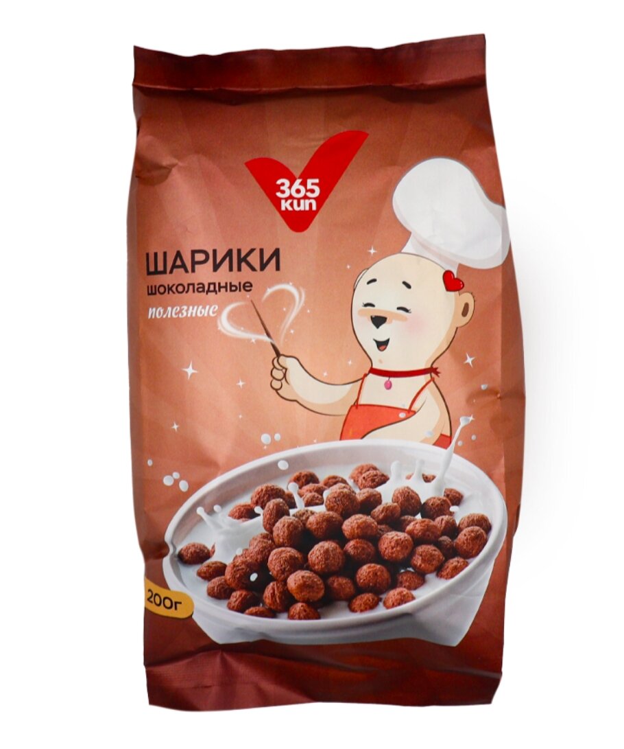 Готовый завтрак «Шоколадные шарики» 365 KUN, 200 г