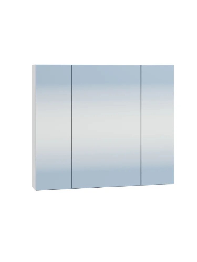 Зеркало-шкаф СаНта Аврора 80 80 см белое в современном стиле