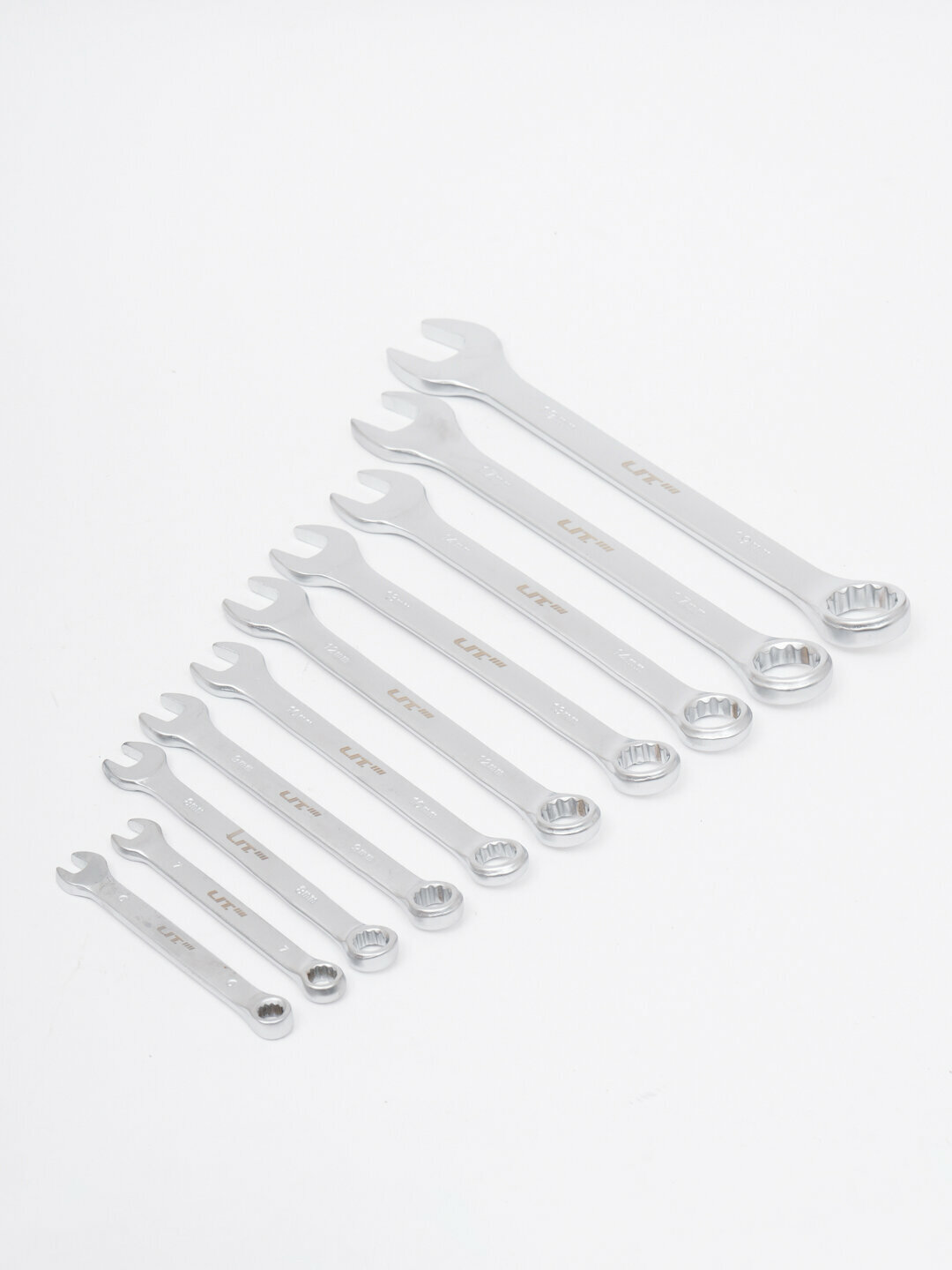 Набор комбинированных ключей Afixs, в металлическом кейсе, 10 предметов — фото 1